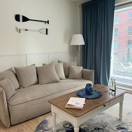 公寓 Lts Rent Luxury&comfortable Blue Angielska Grobla 格但斯克