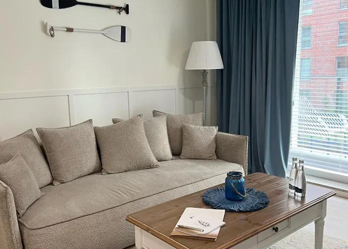 公寓 Lts Rent Luxury&comfortable Blue Angielska Grobla 格但斯克